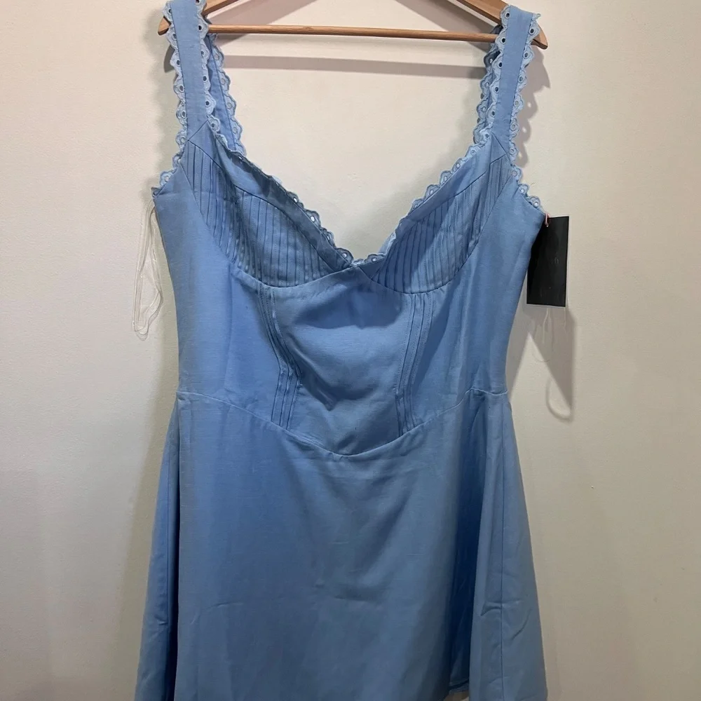 House of CB Light Blue Mini Dress - Picture 2 of 4